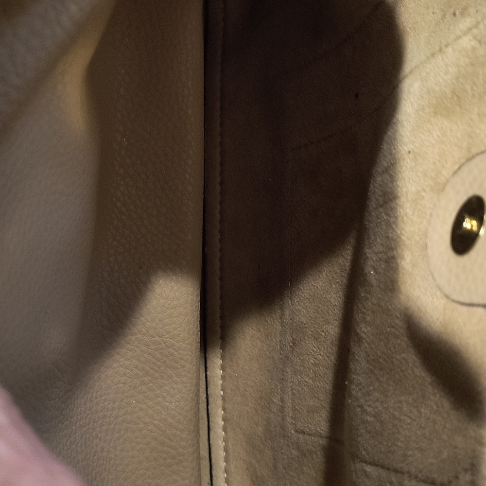 Steve Madden B Barker bag in Sand, removable pouch, Twilley, sueded lining, NWT - Picture 8 of 10